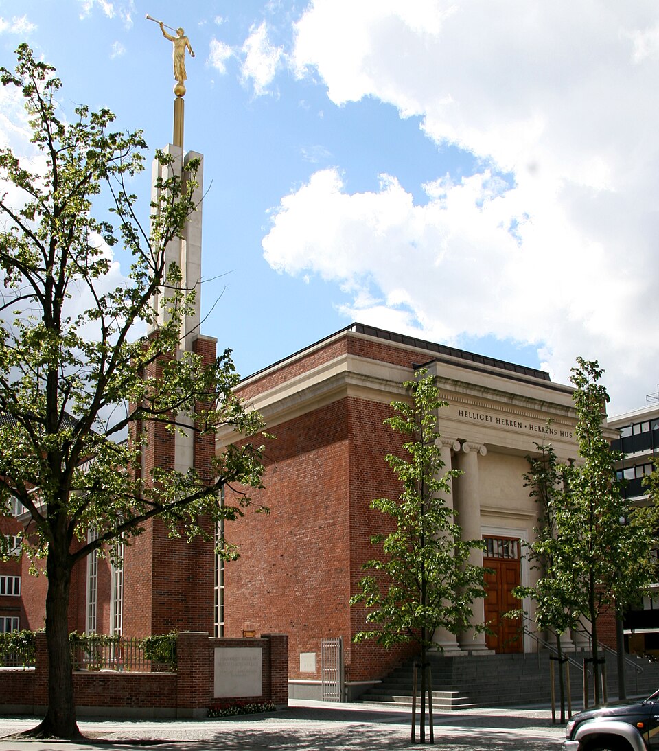A photograph of Copenhagen Denmark Temple