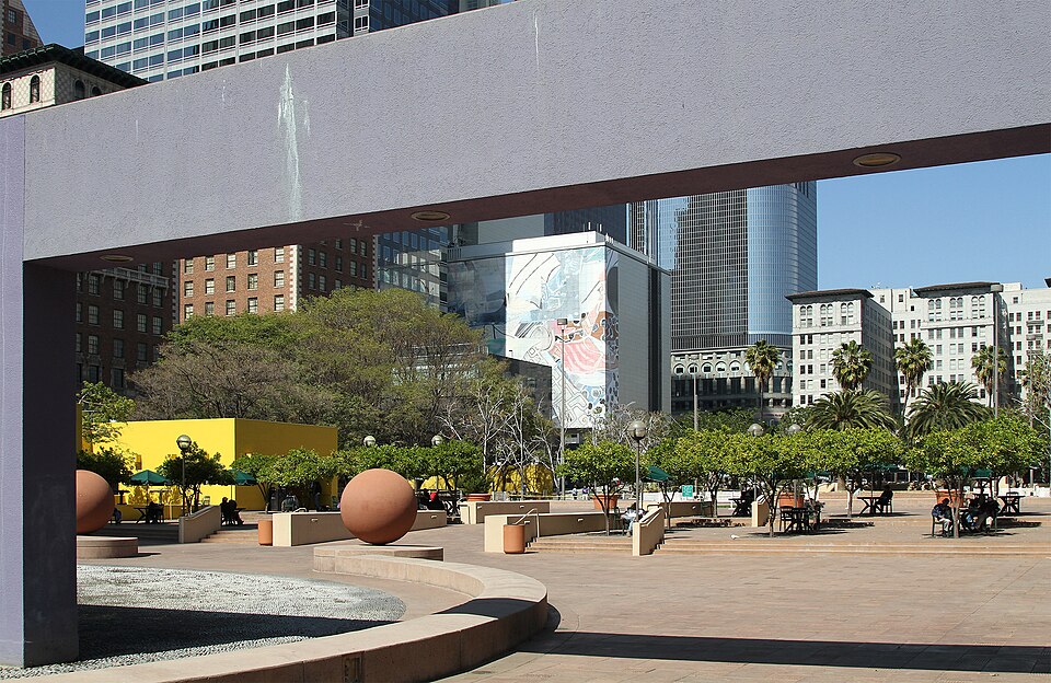 A photograph of Pershing Square