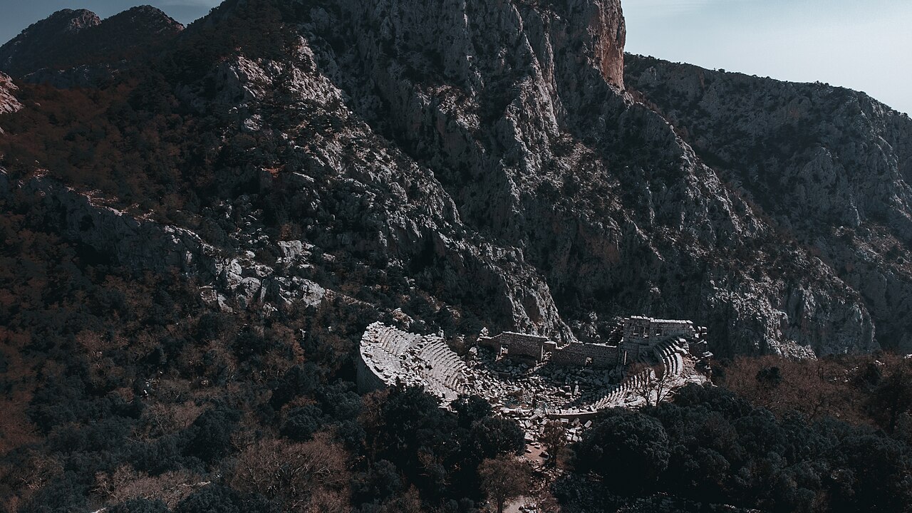 Termessos Antik Tiyatrosu fotoğrafı
