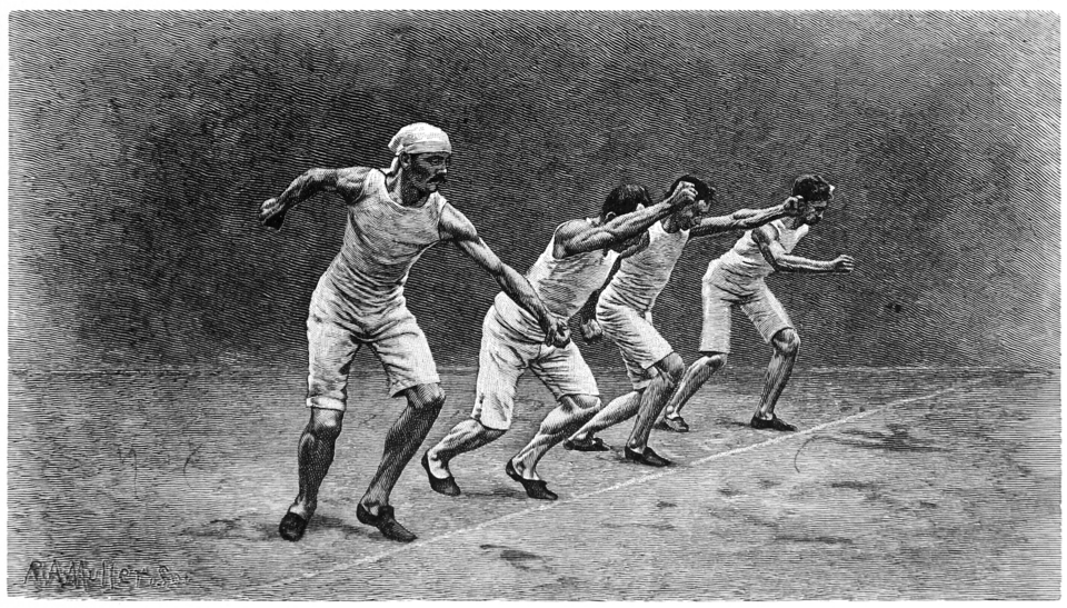 A photograph of Sprinting