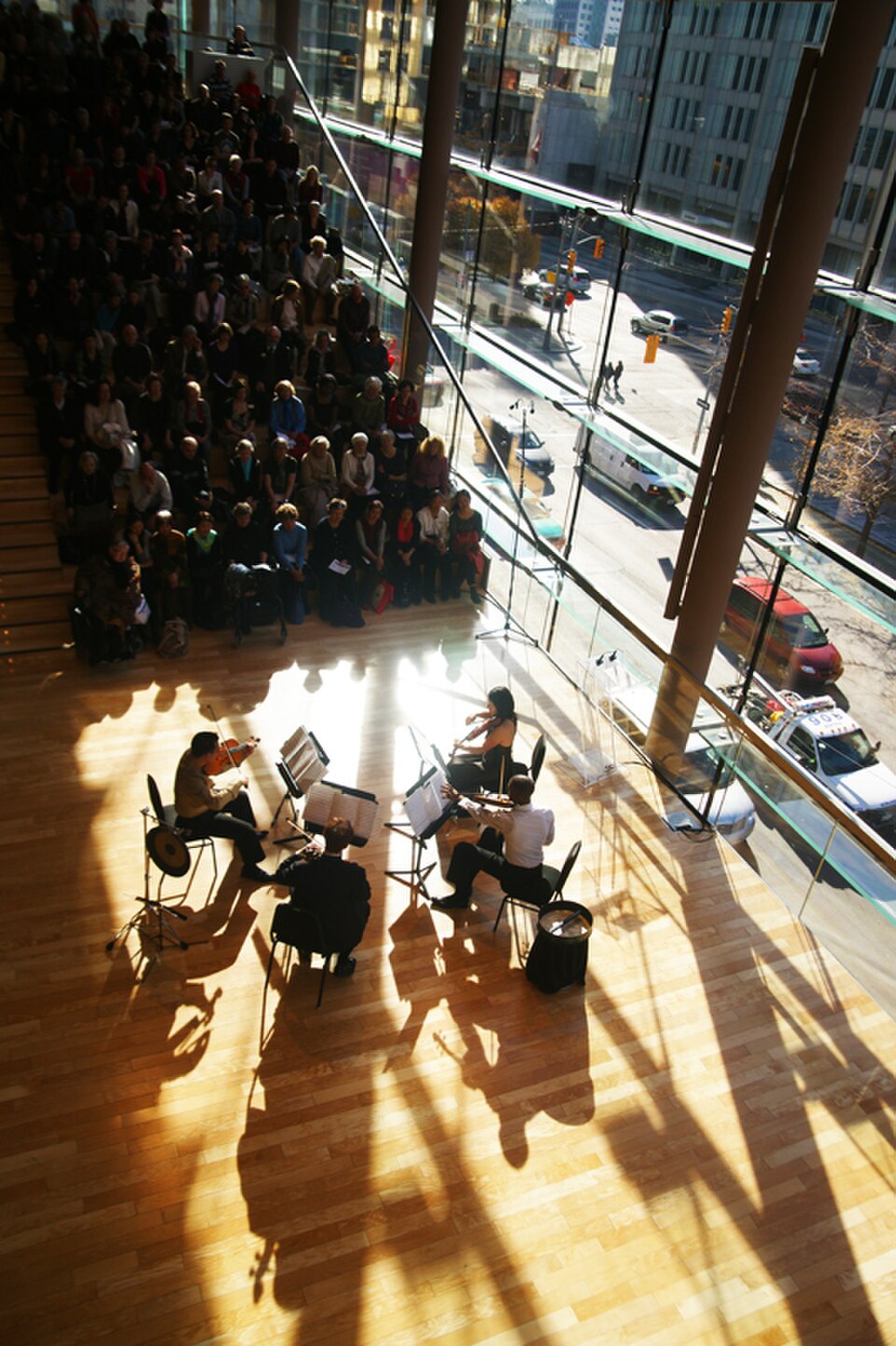 A photograph of Four Seasons Centre for the Performing Arts