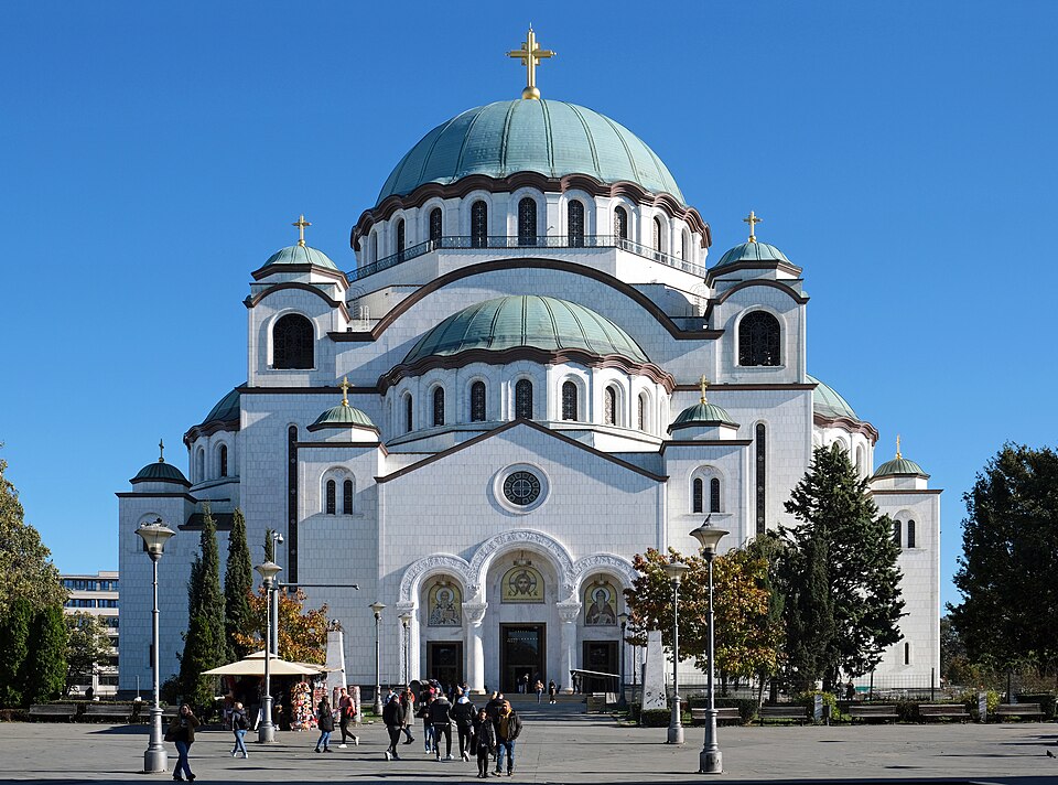 A photograph of Church of Saint Sava