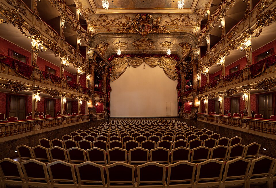 A photograph of Cuvilliés Theatre