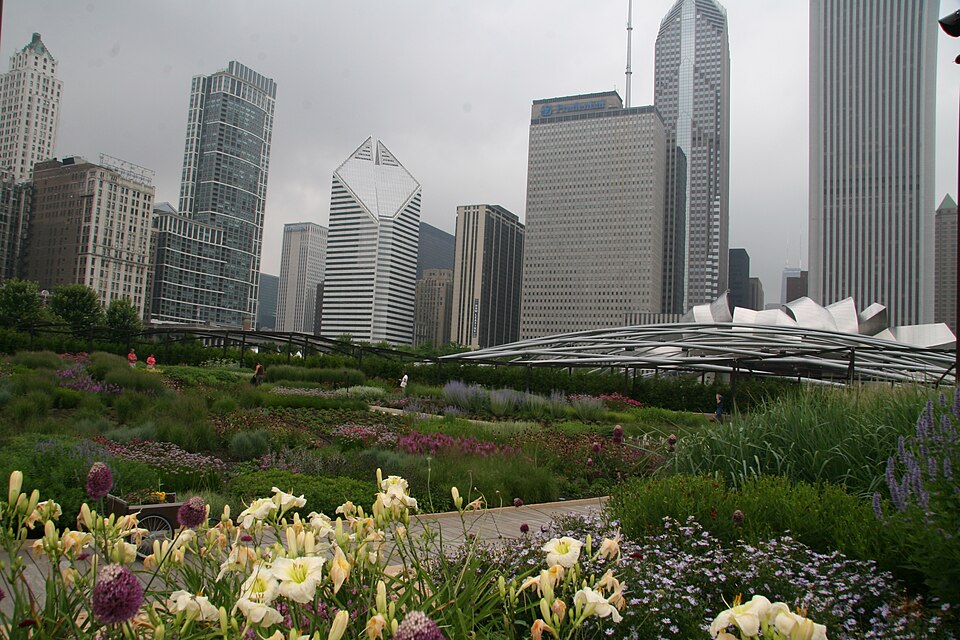 A photograph of Lurie Garden