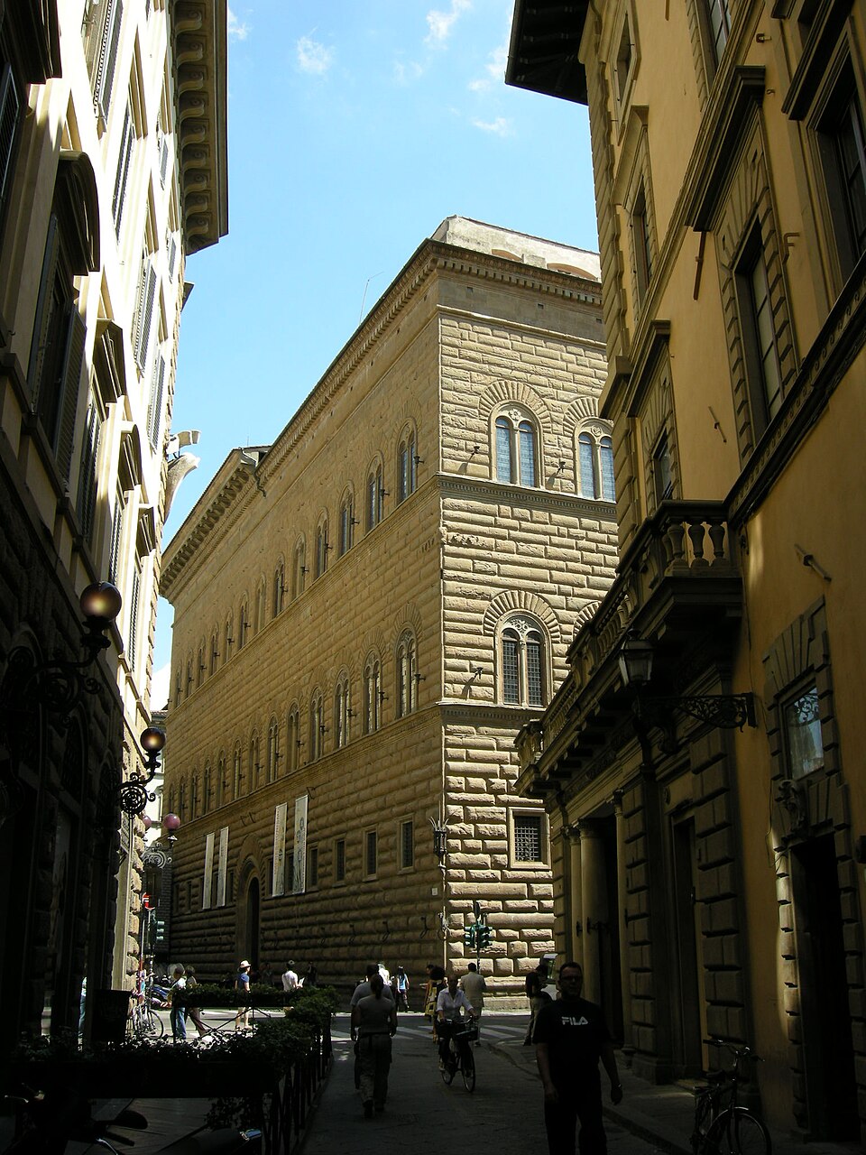 A photograph of Palazzo Strozzi