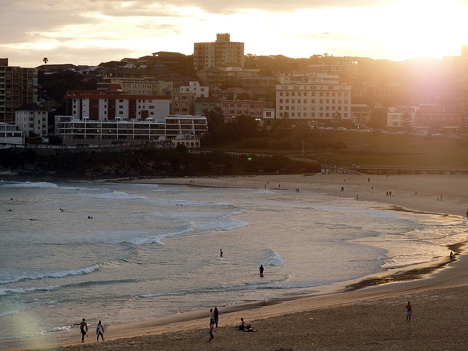 A photograph of Bondi Beach