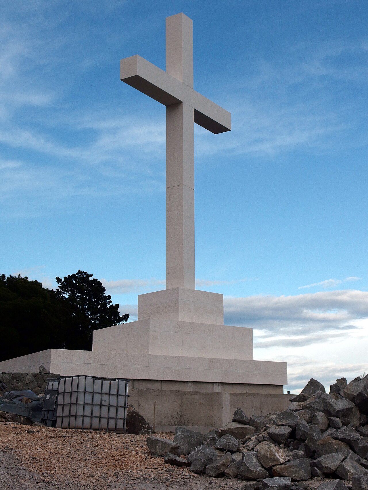 A photograph of Cross on Marjan