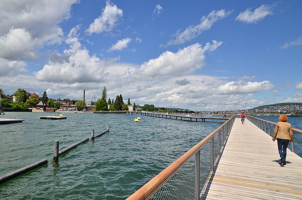 A photograph of Strandbad Wollishofen