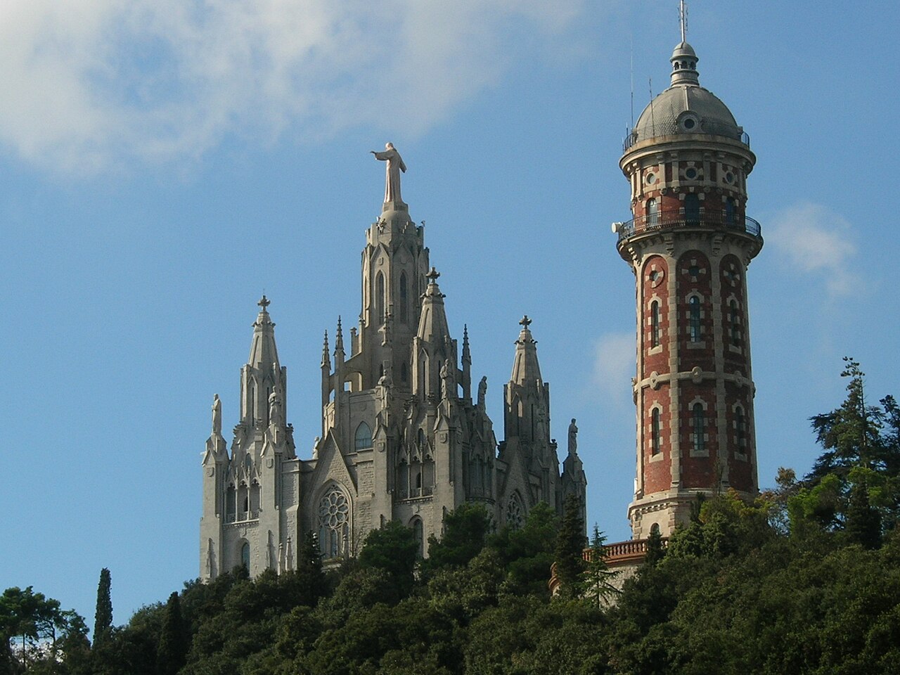 Una fotografía de el Tibidabo