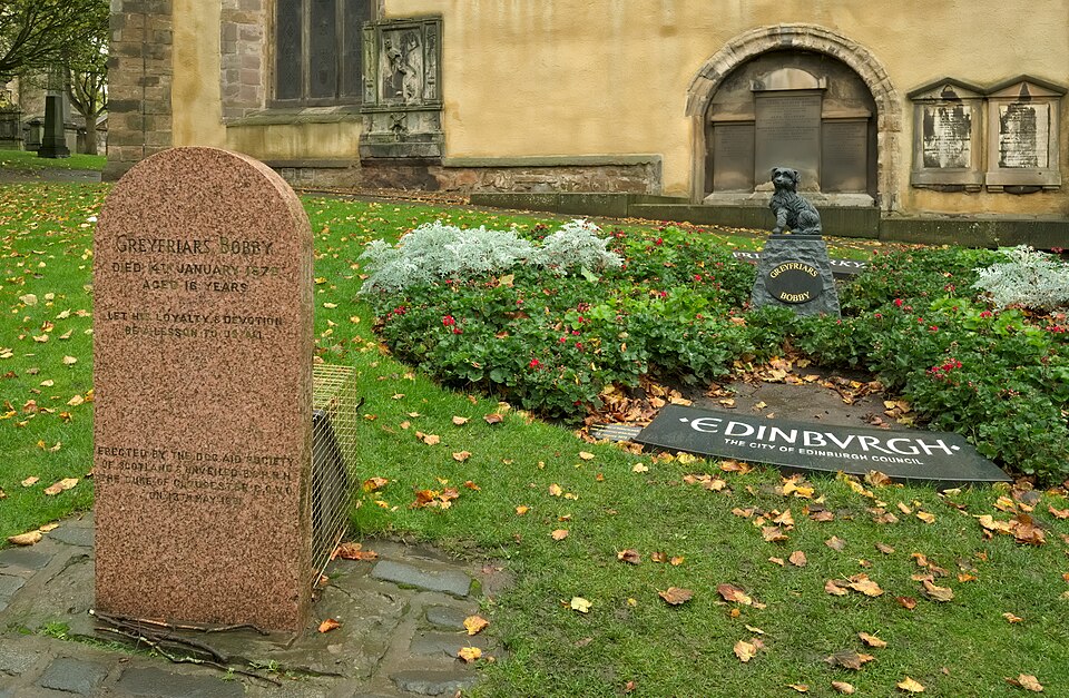 A photograph of Greyfriars Bobby
