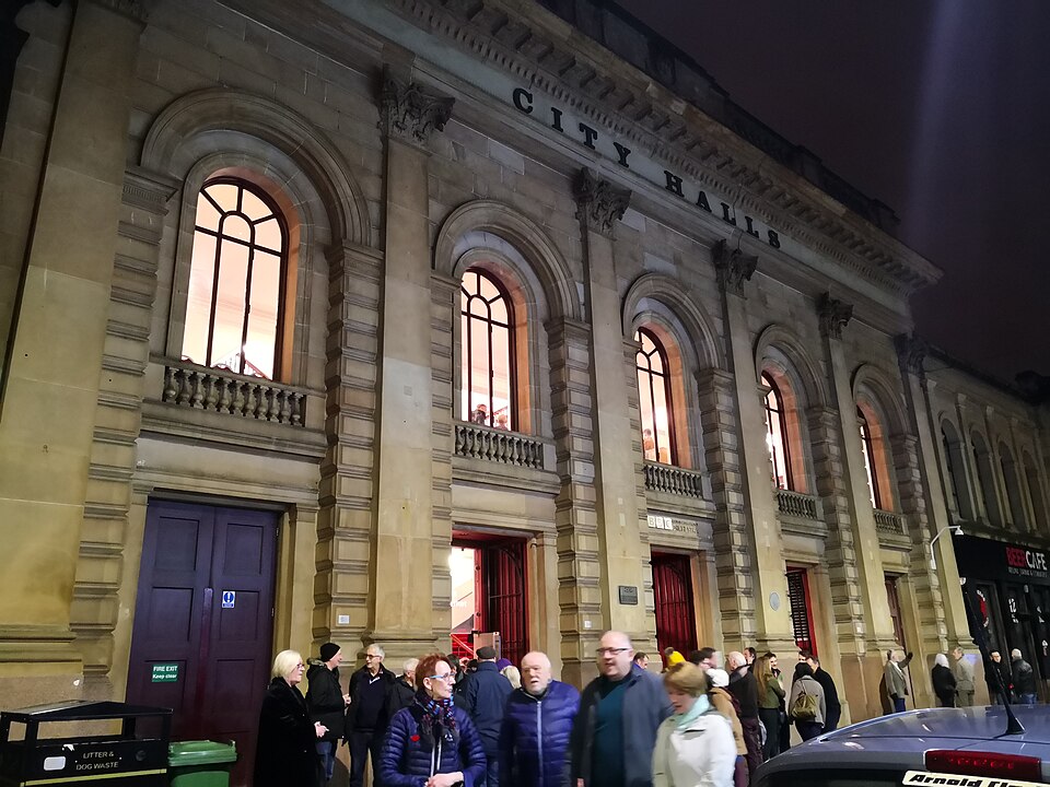 A photograph of Glasgow City Halls