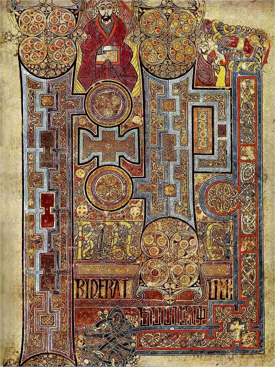 A photograph of Book of Kells