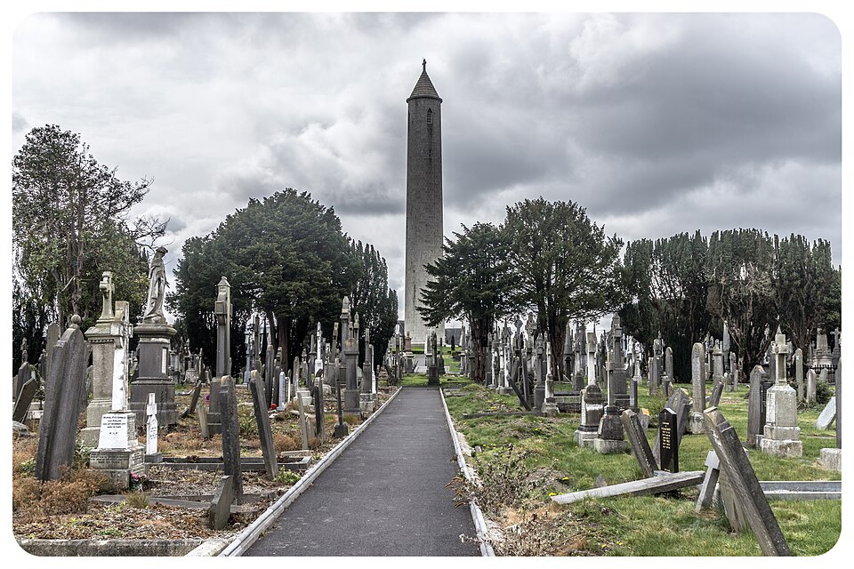 A photograph of Glasnevin Cemetery