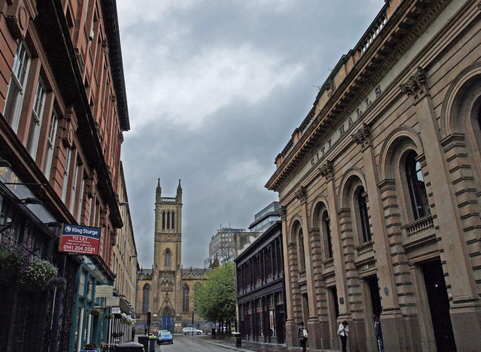 A photograph of Glasgow City Halls