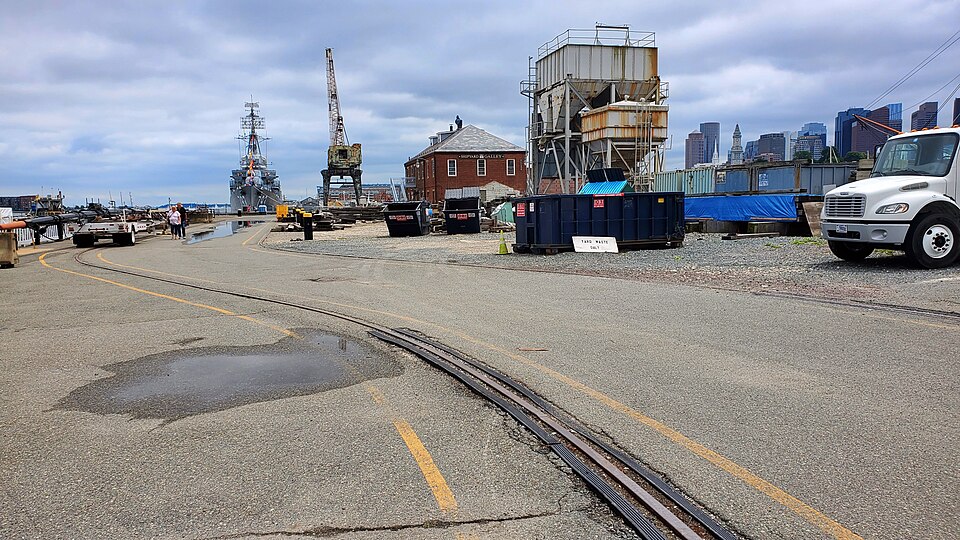 A photograph of Charlestown Navy Yard