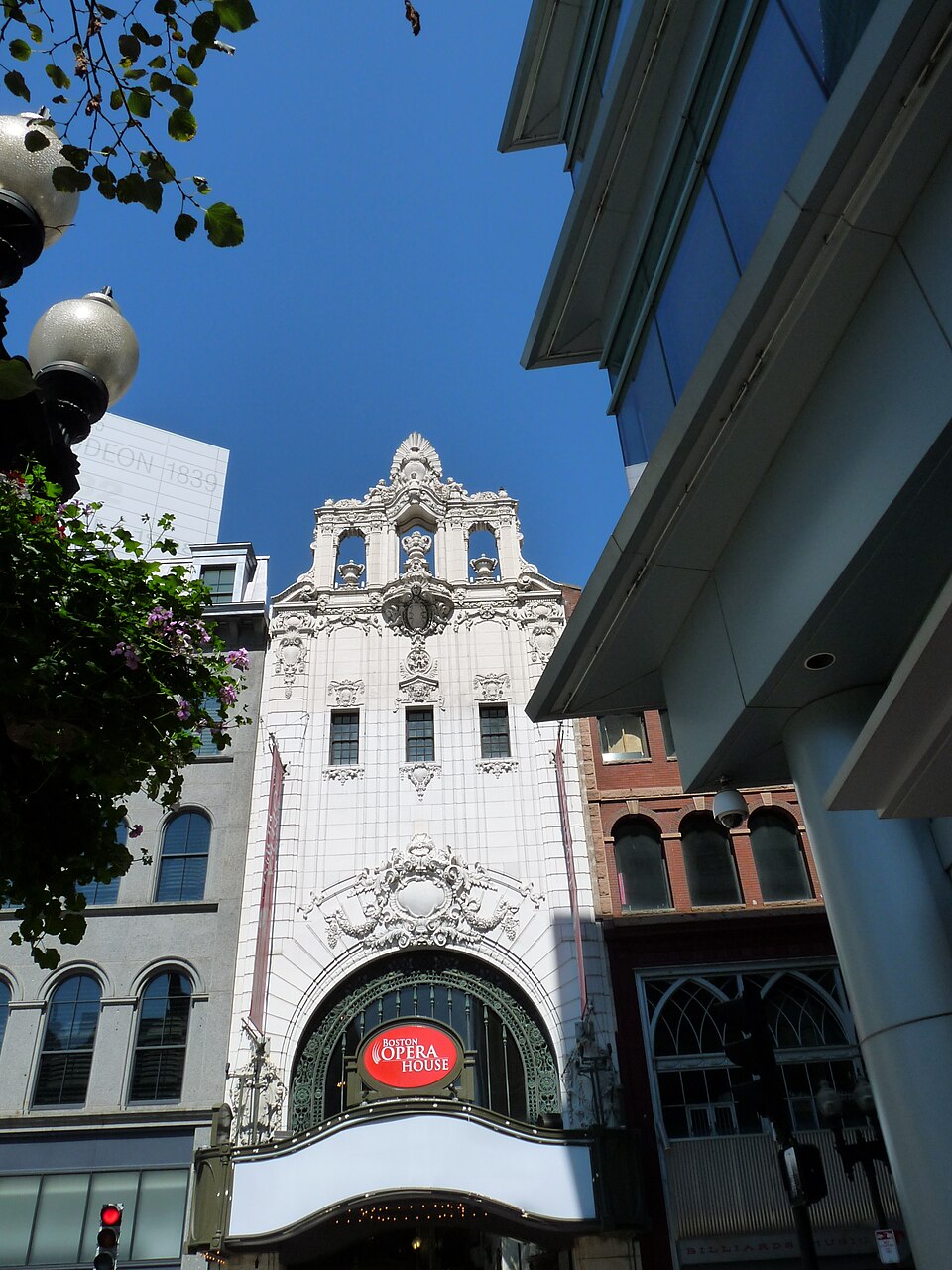 A photograph of Boston Opera House