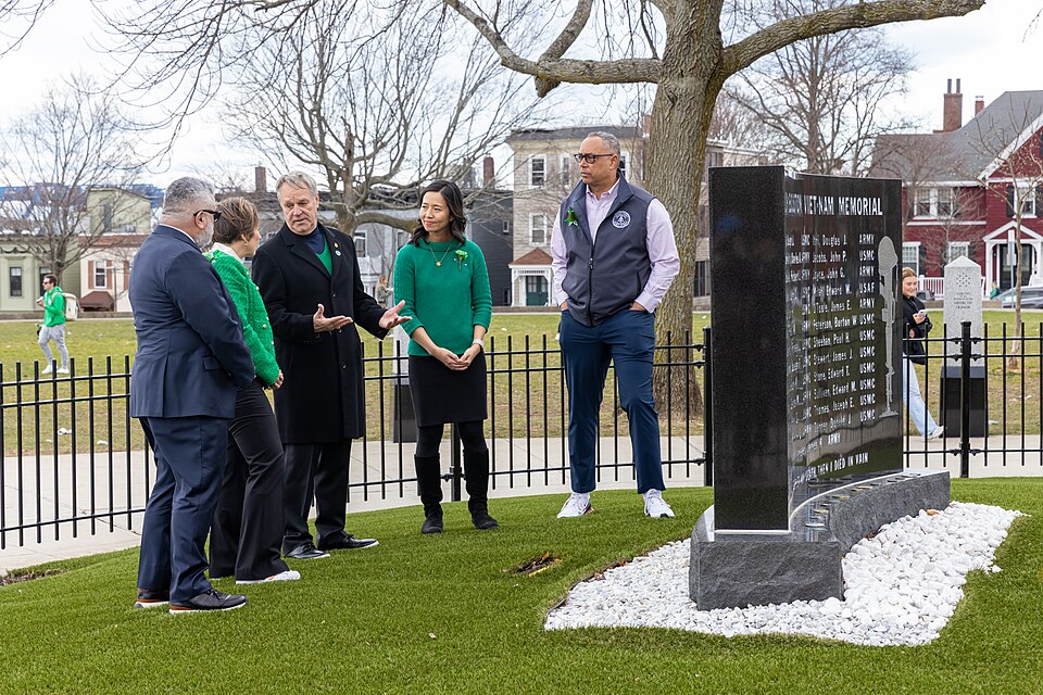 A photograph of South Boston Vietnam Memorial