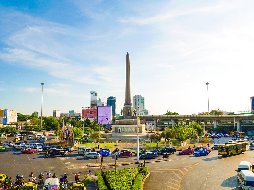 A photograph of Victory Monument