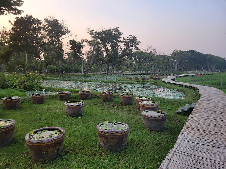 A photograph of Wachirabenchathat Park