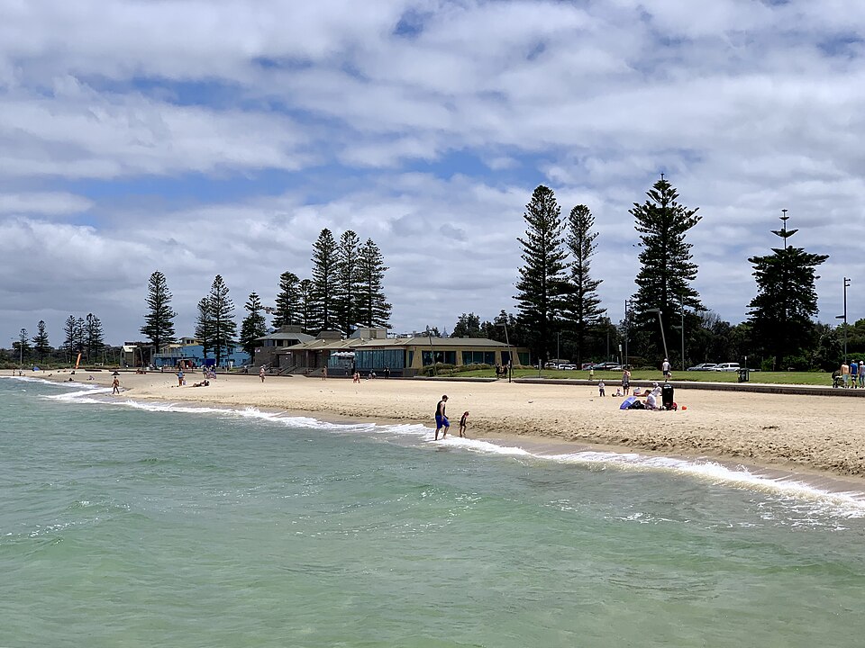 A photograph of Elwood Beach