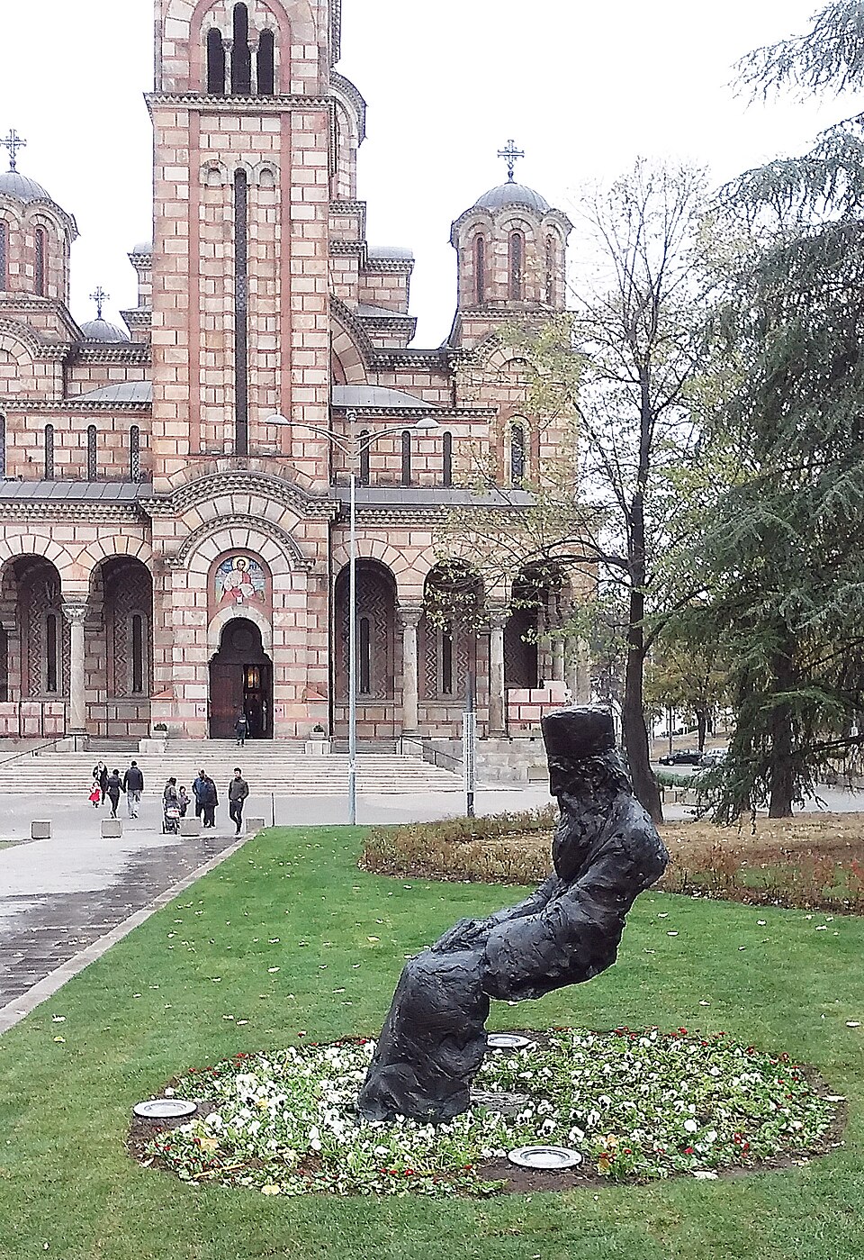 A photograph of Monument to Patriarch Pavle