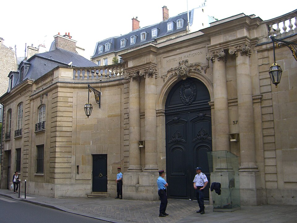 A photograph of Hôtel Matignon