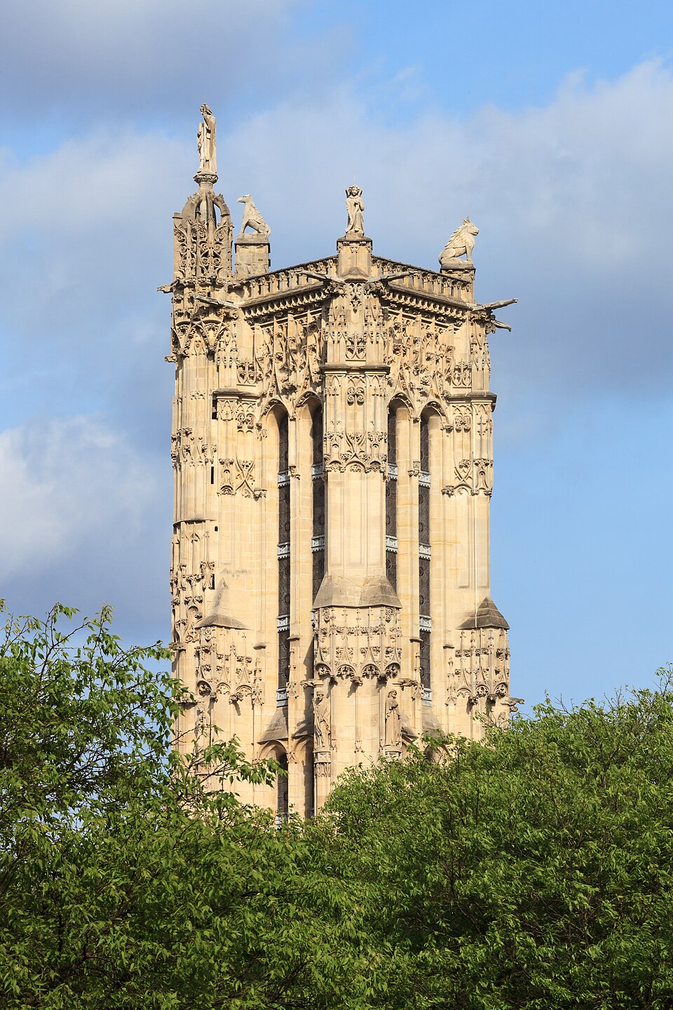 A photograph of Saint-Jacques Tower