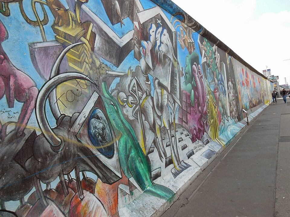 A photograph of East Side Gallery