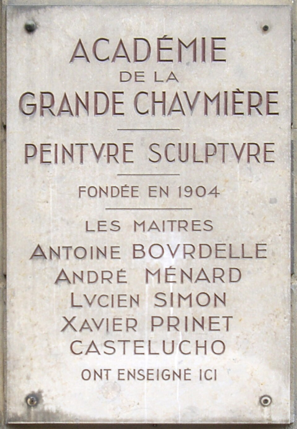 A photograph of Académie de la Grande Chaumière