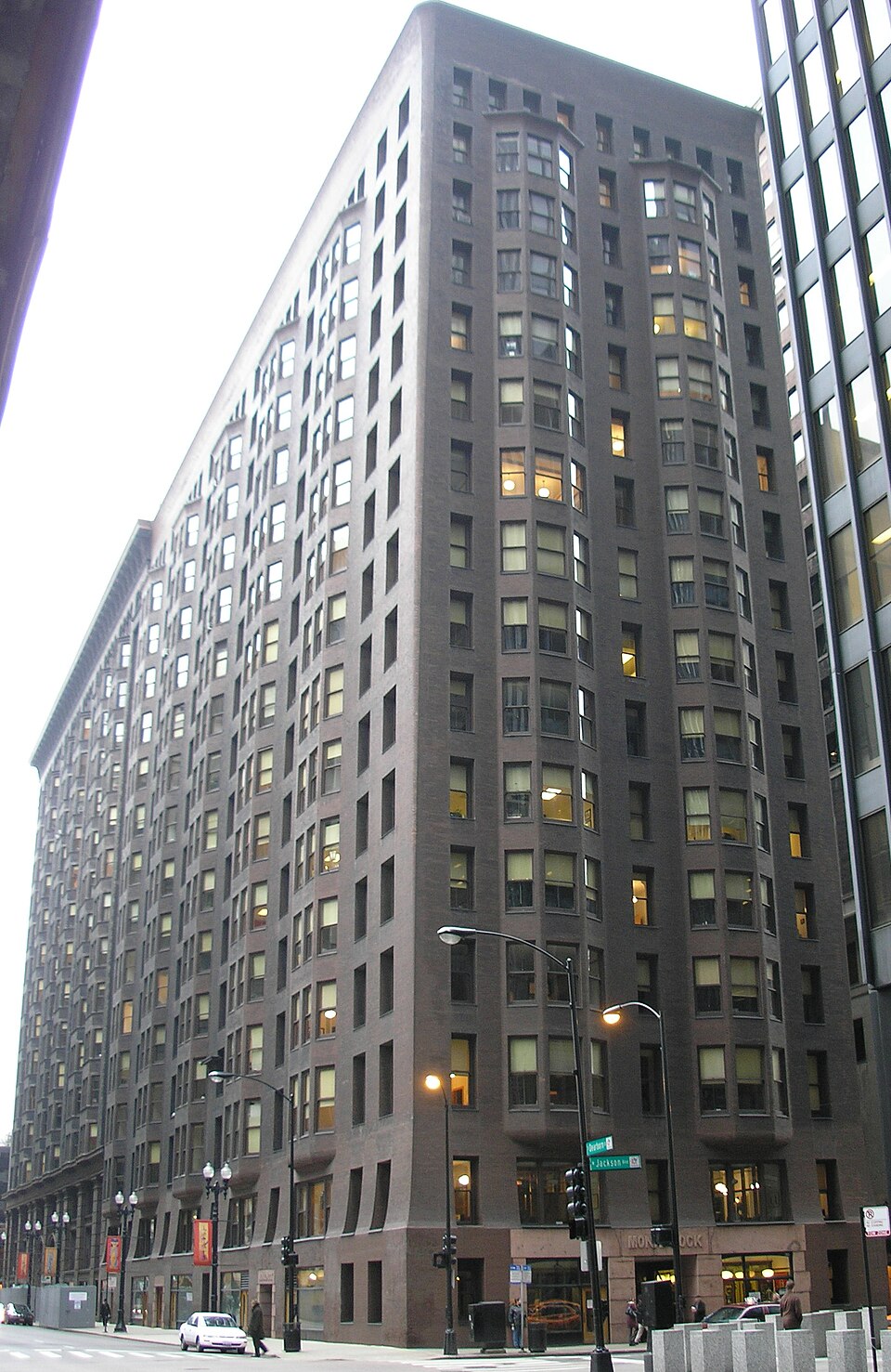 A photograph of Monadnock Building