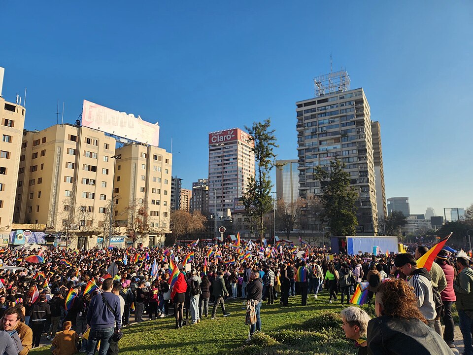 A photograph of Plaza Baquedano