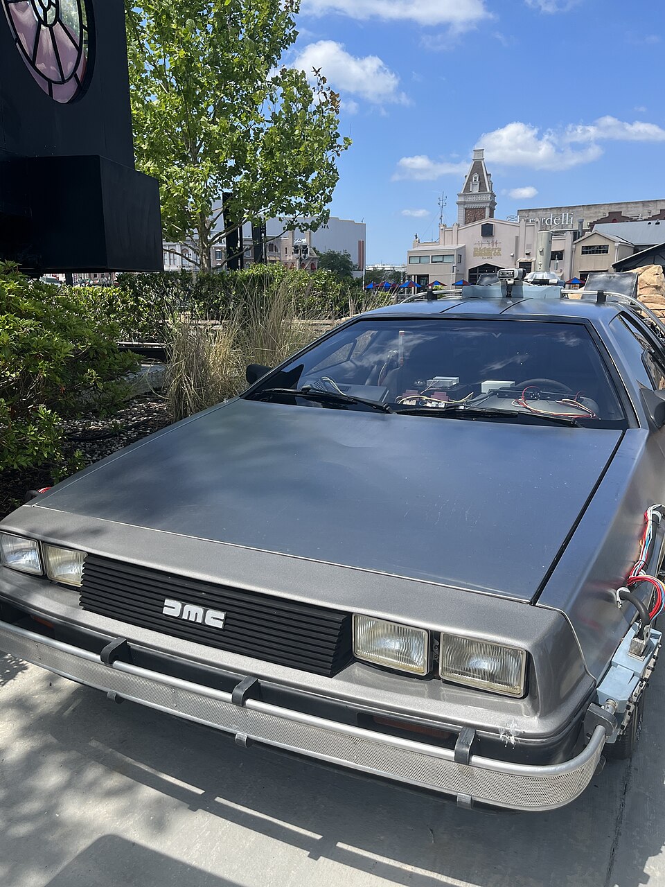 A photograph of The DeLorean Time Machine