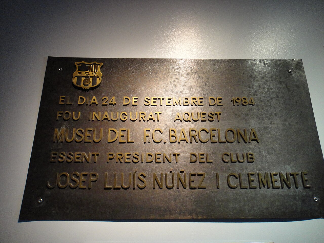 Ein Foto von FC Barcelona Museum
