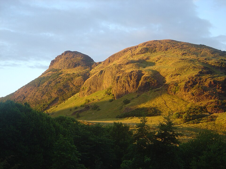 A photograph of Holyrood Park
