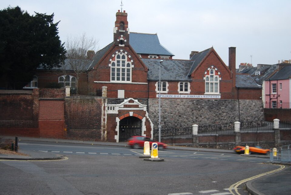 A photograph of Kingdom Hall of Jehovah's Witnesses