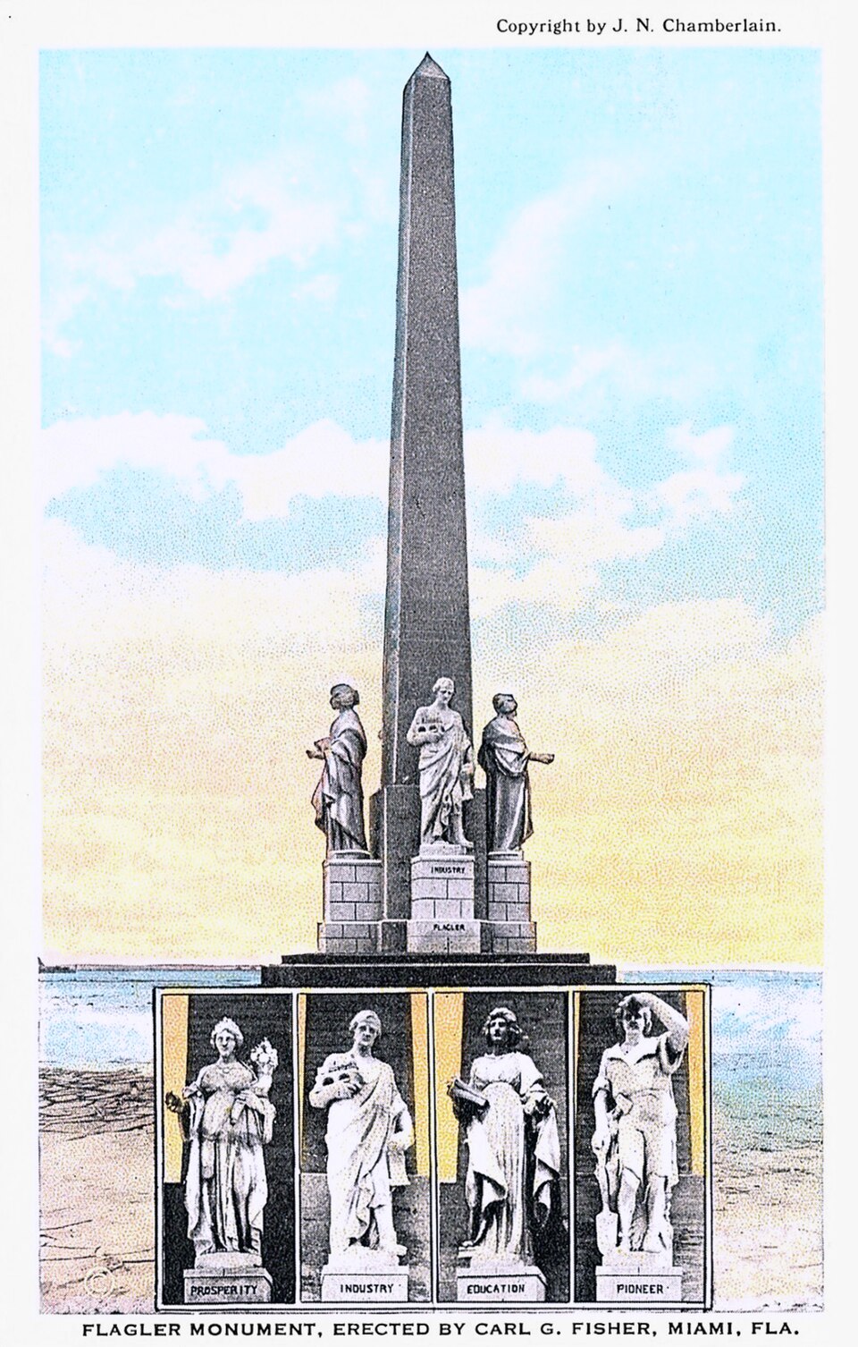 A photograph of Flagler Memorial Monument