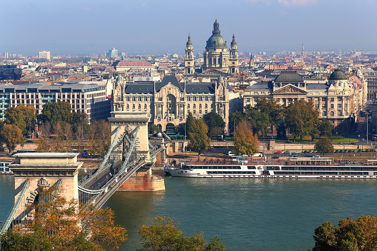 A photograph of Budapest