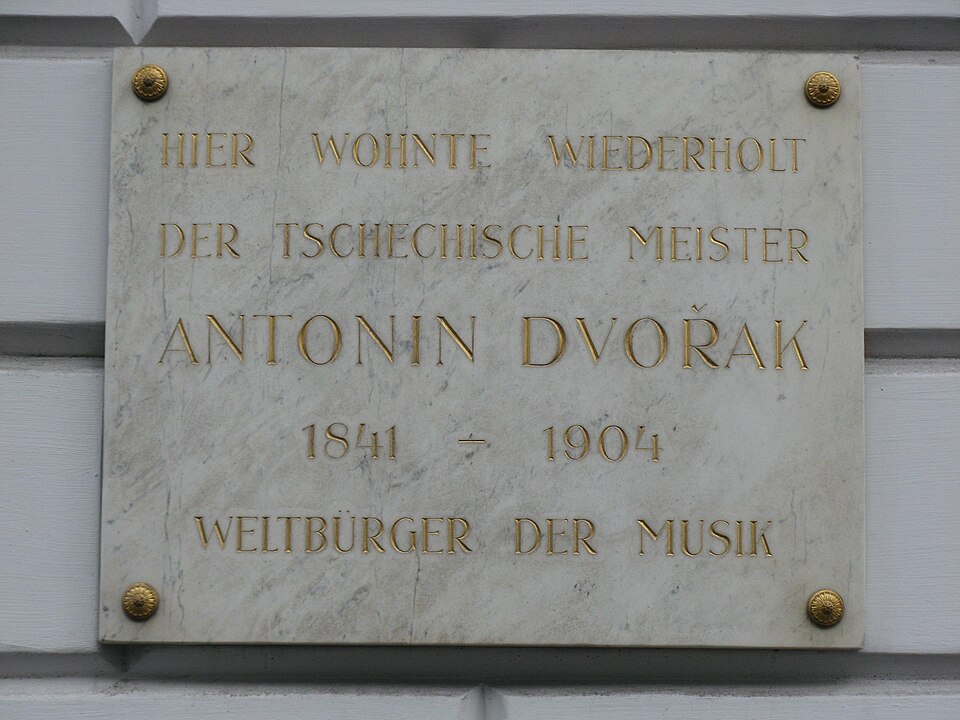 A photograph of Gedenktafel für Antonín Dvořák