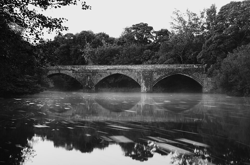 A photograph of Cramond Old Bridge