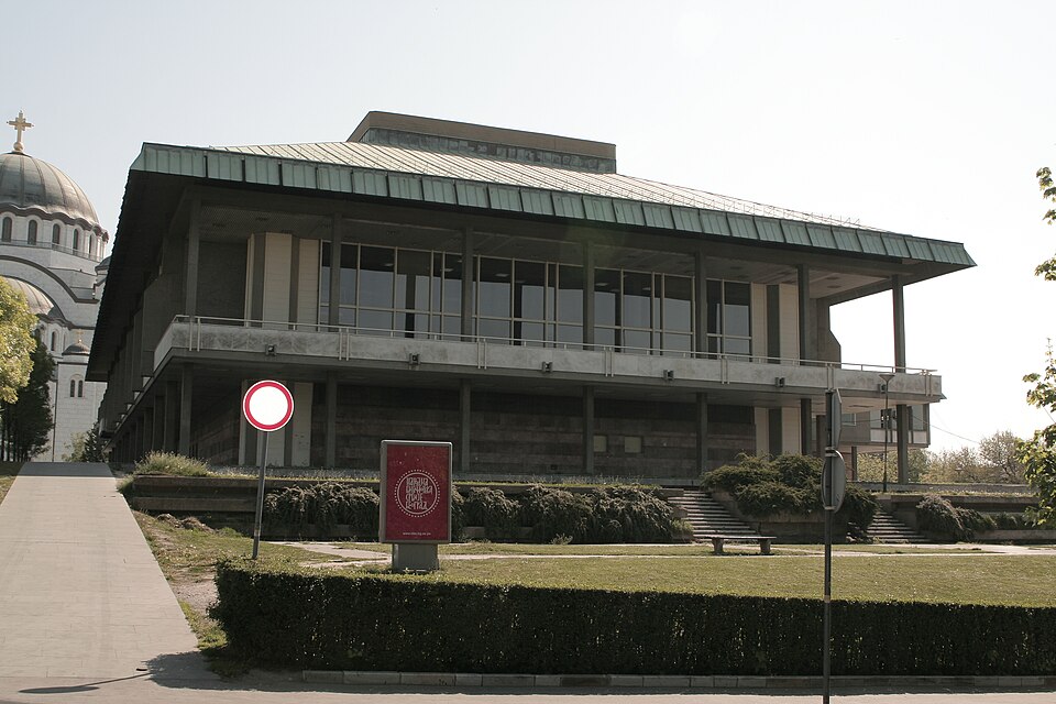 A photograph of National Library of Serbia