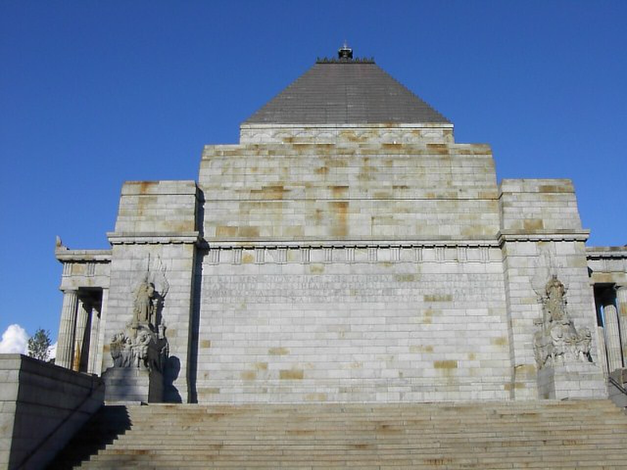 A photograph of Shrine of Remembrance
