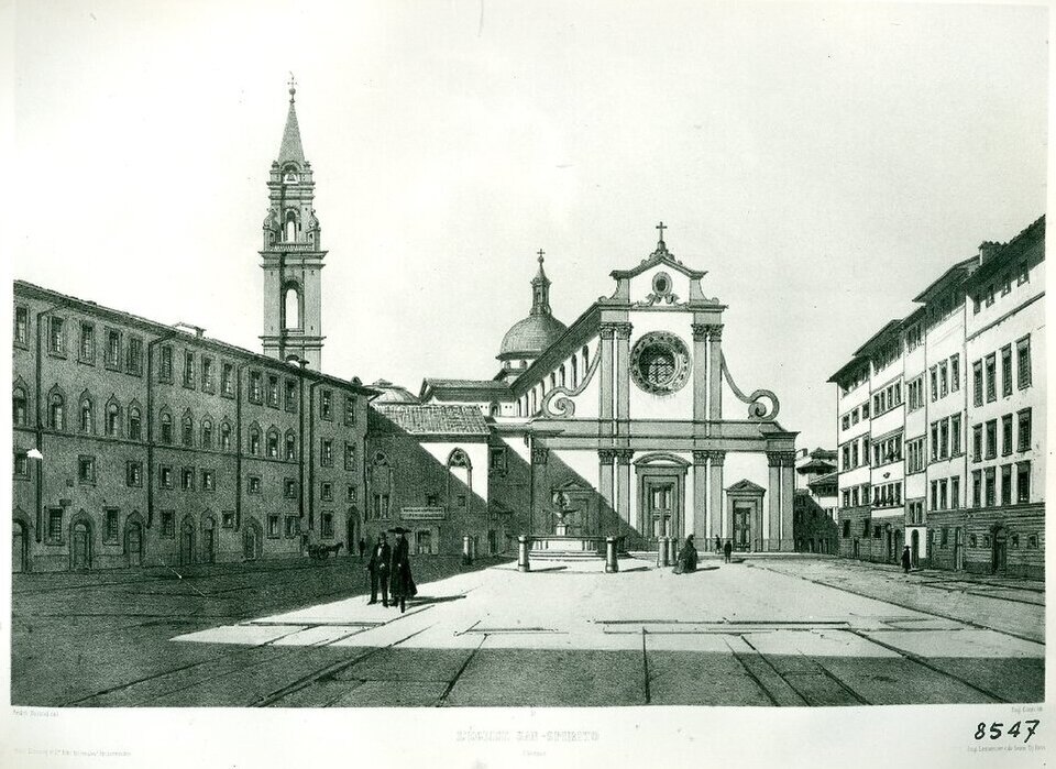 A photograph of Piazza Santo Spirito