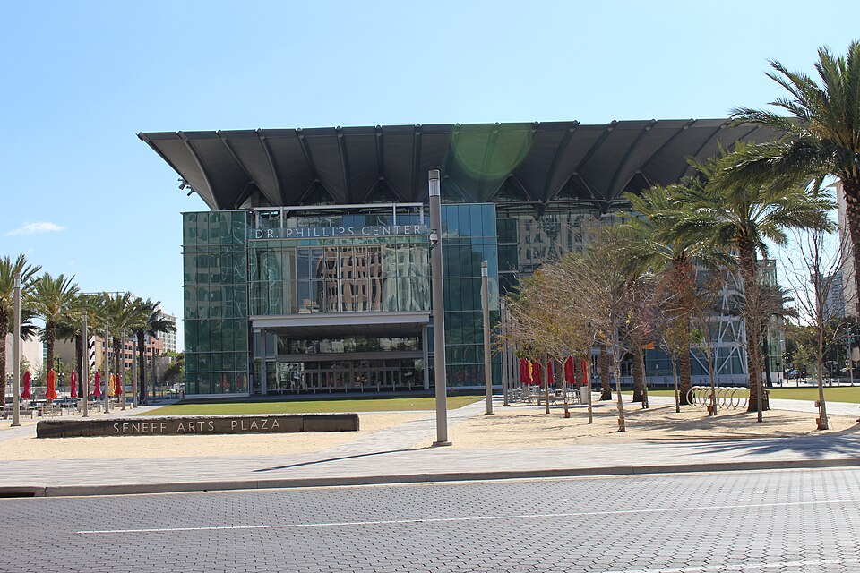 A photograph of Dr. Phillips Center for the Performing Arts