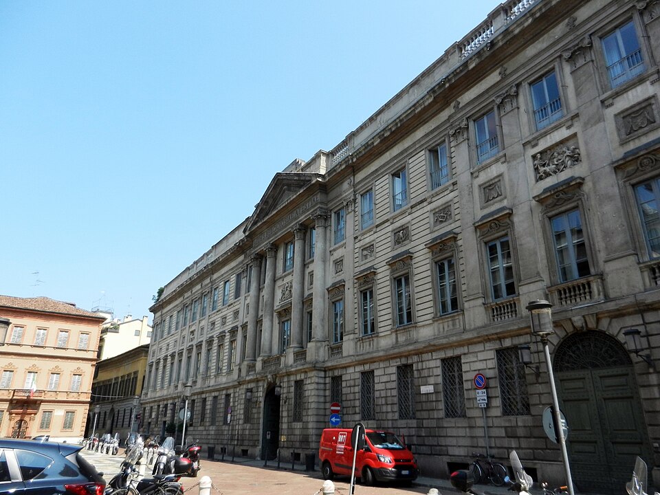 A photograph of Belgioioso Palace