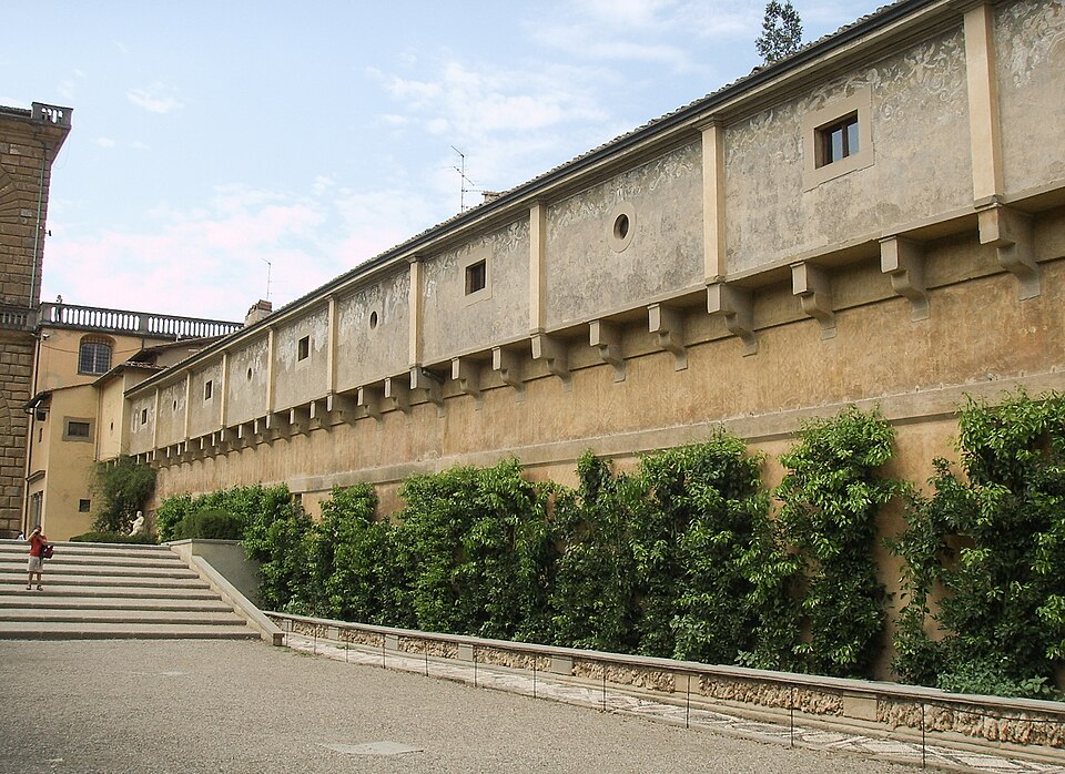 A photograph of Vasari Corridor