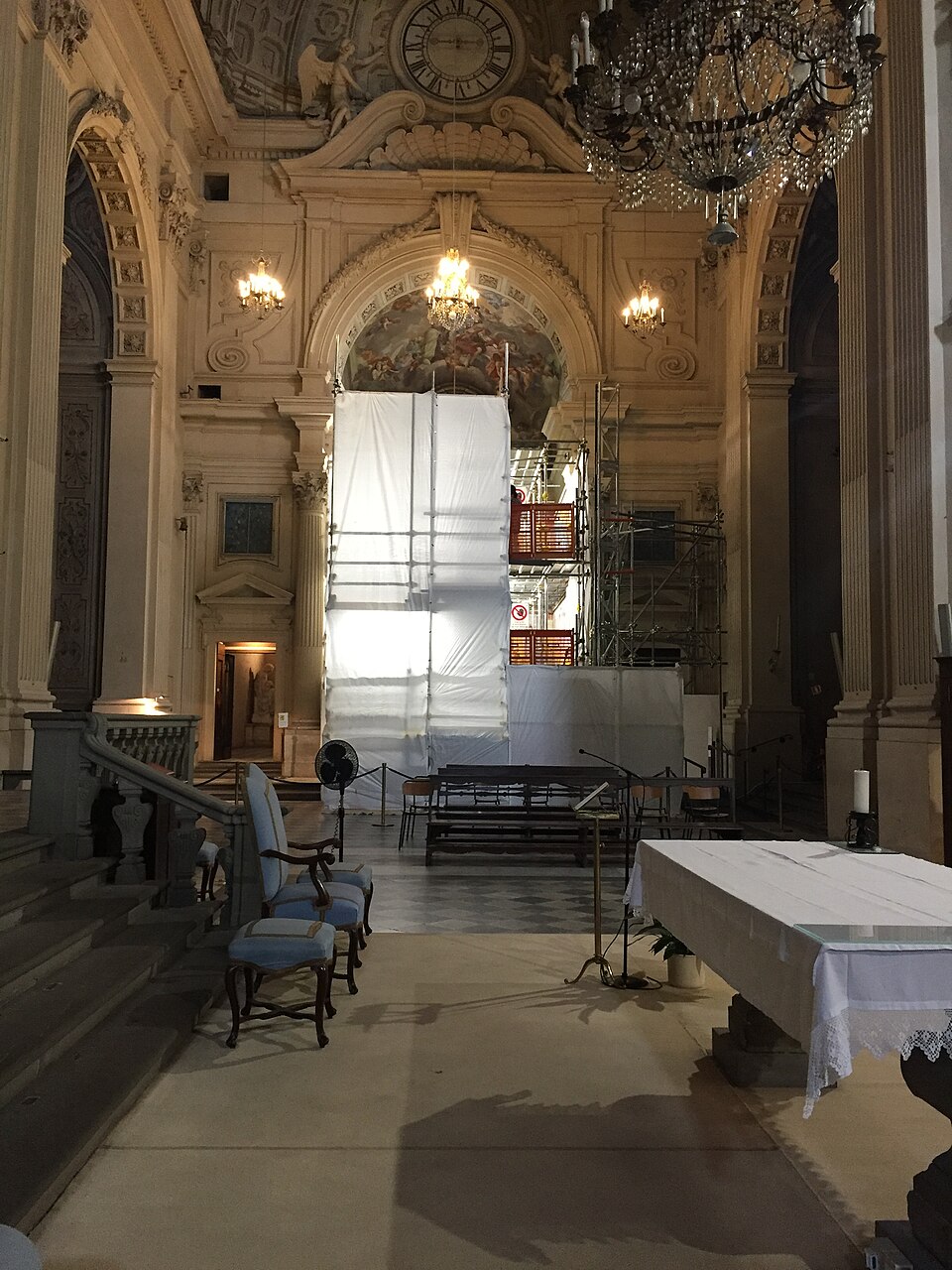 A photograph of Brancacci Chapel
