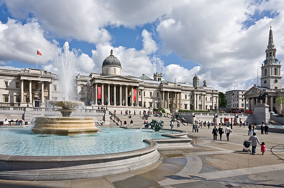 A photograph of Trafalgar Square