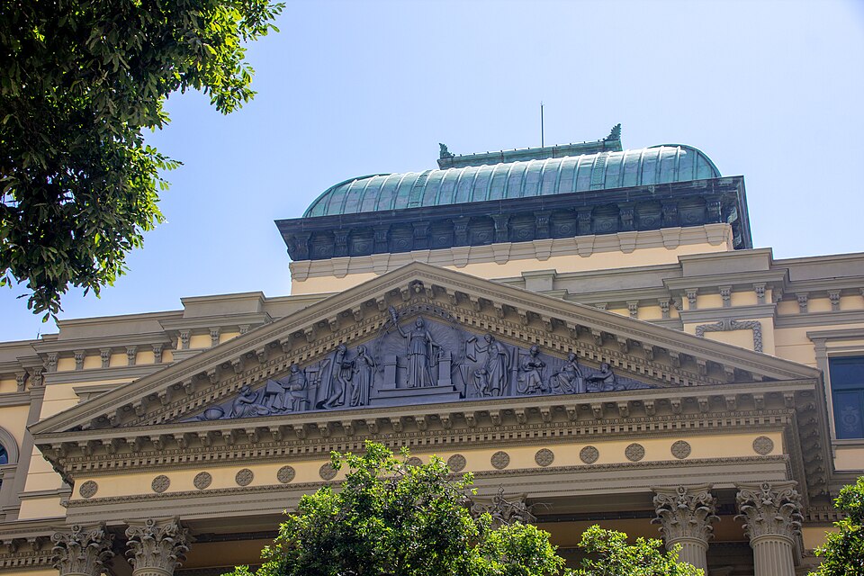 A photograph of National Library of Brazil