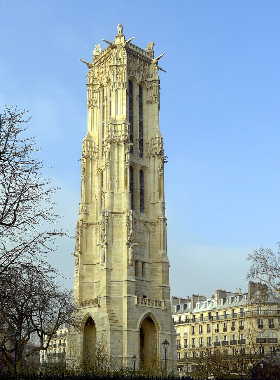 A photograph of Saint-Jacques Tower