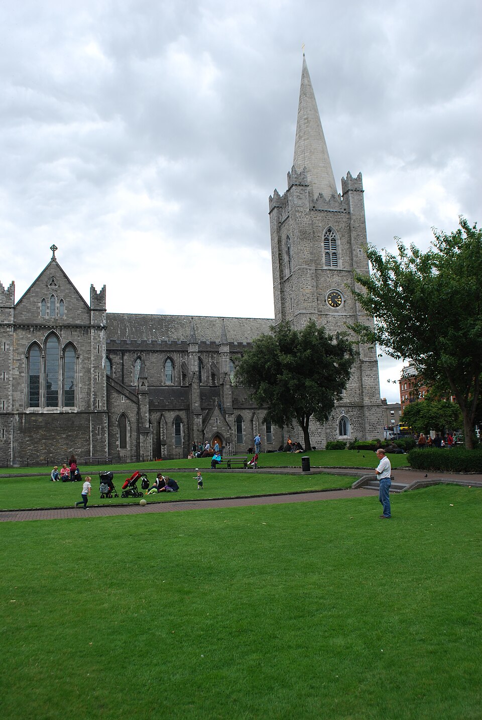 A photograph of St. Patrick's Cathedral Park